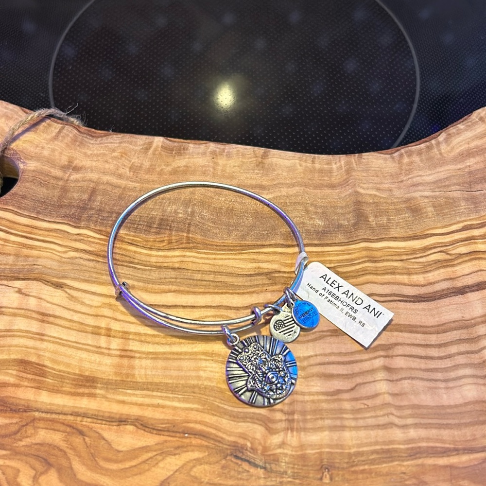 NWT ALEX and ANI Hand of Fatima Silver Bracelet